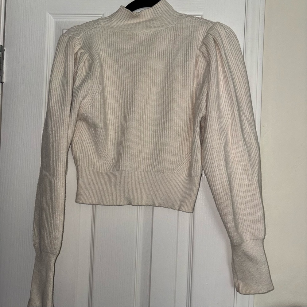 Astr Cream Turtleneck Sweater